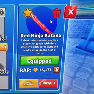 Red Ninja Katana