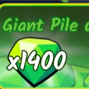 1400 GIANT PILE EMERALDS