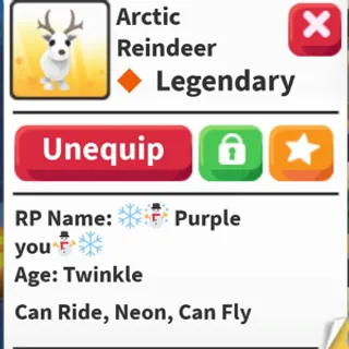 Neon FR Artic Reindeer