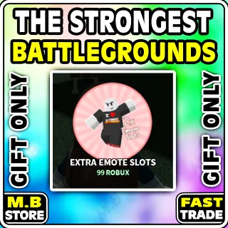 The Strongest Battlegrounds - EXTRA EMOTE SLOTS