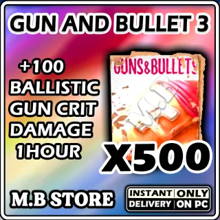 GUN AND BULLET 3