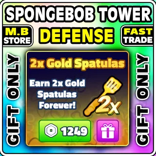 SpongeBob 2x Gold spatula