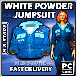 white powder jumpsuit