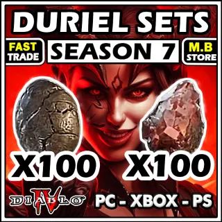 DIABLO 4 DURIEL SETS X100