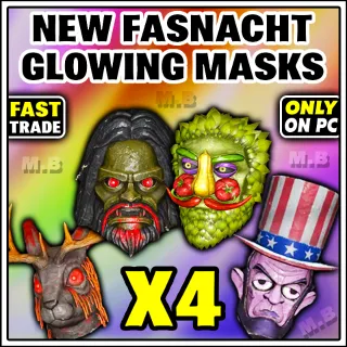 Fasnacht Glowing masks