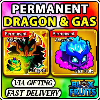 Blox Fruits Permanent Dragon + Permanent gas