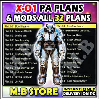 X-01 POWER ARMOR PLANS & MODS