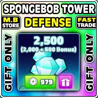 SpongeBob 2500 gems 