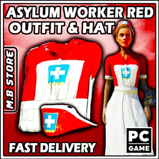 RED ASYLUM WORKER DRESS 