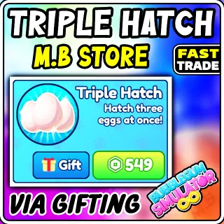 Bubble Gum Simulator TRIPLE HATCH