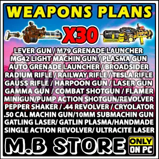 WEAPONS PLANS