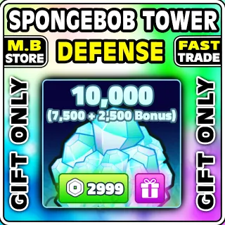 SpongeBob 10000 gems 