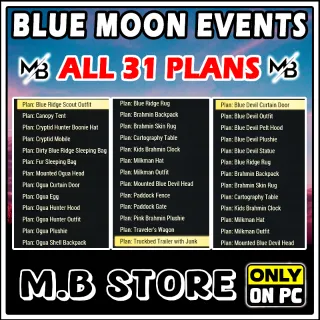 BLUE MOON EVENT PLANS