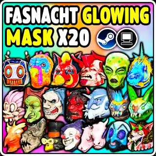 FASNACHT GLOWING MASKS