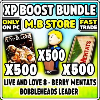 FALLOUT 76 LIVE AND LOVE 8 - BERRY MENTATS -bobbleheads leader