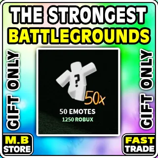 The Strongest Battlegrounds - X50 EMOTES