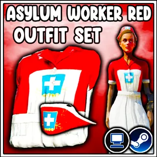 RED ASYLUM WORKER DRESS 