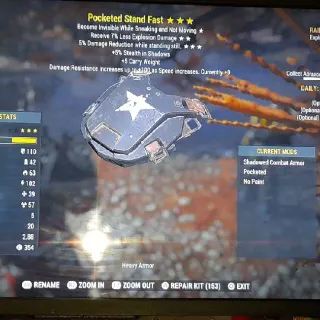 NEW   POCKETED   STAND   FAST  ARMOR