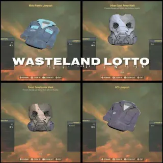 WasteLand Lotto    Get 4 Apperl With This Bundel