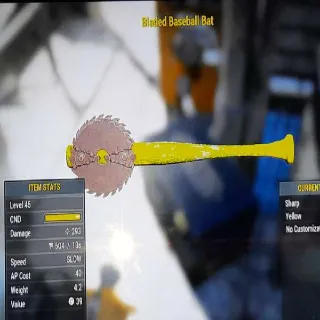 Level 45 Yellow Bat