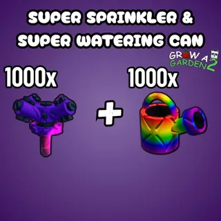 1000x Super Sprinkler and 1000x Super Watering Can
