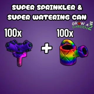 100x Super Sprinkler and 100x Super Watering Can