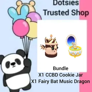 x1 Cookie Jar + Fairy Bat  Music Box