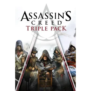 ASSASSIN'S CREED TRIPLE PACK: BLACK FLAG, UNITY, SYNDICATE XBOX LIVE KEY ARGENTINA INSTANT DELIVERY
