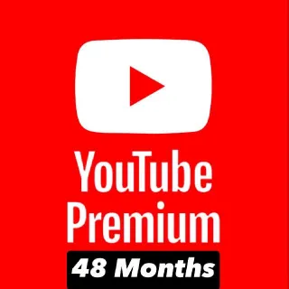 YOUTUBE PREMIUM FOR 48 MONTHS