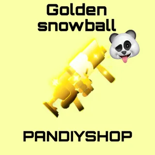 Golden snowball launcher - baddies