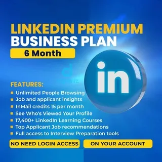 Linkedin Premium Business 6 Months Upgrade your own E-mail