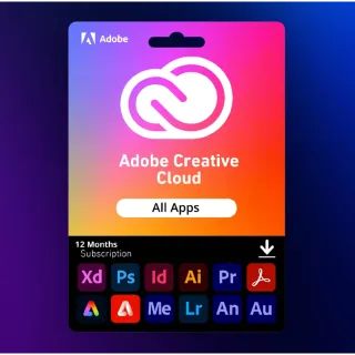 Adobe Creative Cloud All Apps - 12 Month 1TB 🔑 Acc