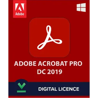Adobe Acrobat Pro DC 2019 (1 Device, Lifetime) - Adobe Key - GLOBAL