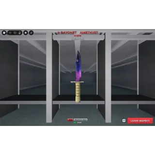  sniper duels SI Amethyst Bayonet 