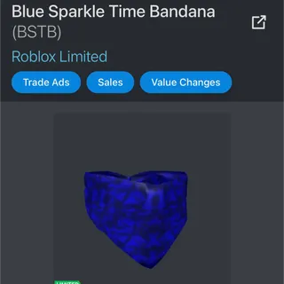 Blue Sparkle Time Bandan