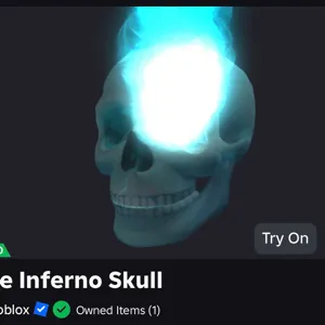 Blue Inferno Skull