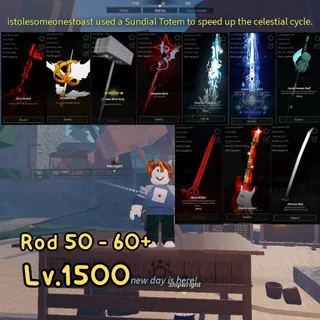 Accounts Fisch 1500 Rod 60 - 70 Rod + Nates Blade Rod + katana Rod + Electric Guitar Rod