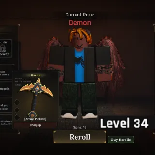  Accounts The Forge (Beta) | Demon Lv. 30+ [Arcane Pickaxe]