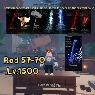  Accounts Fisch 1500 Rod 57 - 60 + Polaris Serenade