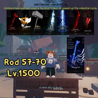  Accounts Fisch 1500 Rod 57 - 60 + Polaris Serenade