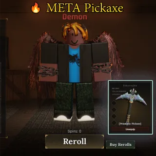 🔥 Meta Pickaxe The Forge (Beta) Account | Demon +Prismatic PickaxeLv.100+