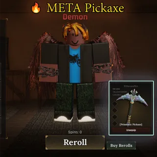 🔥 Meta Pickaxe The Forge (Beta) Account | Demon +Prismatic PickaxeLv.100+