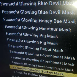 Glowing MASKS bundle