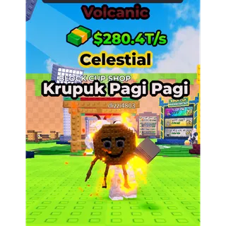1x krupuk pagi pagi volcanic kick a lucky block