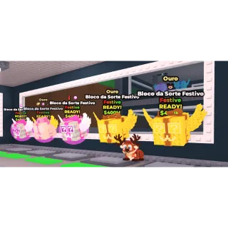 5x festive lucky block