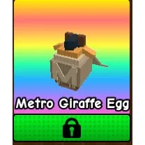 12x Metro Giraffe Egg Build a Zoo