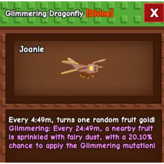 1x Glimmering Dragonfly