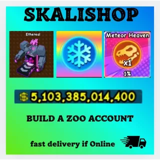 Build a Zoo Account (Read the description).