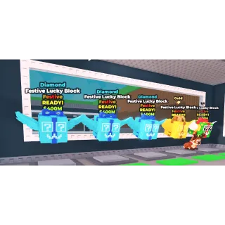 5x festive lucky block