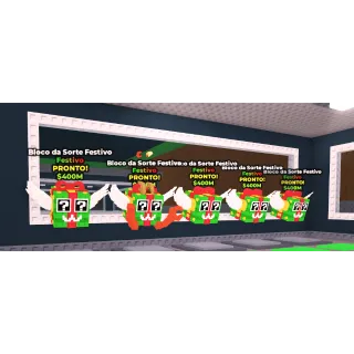 5x festive lucky block